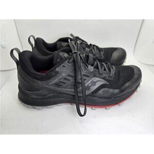 Saucony Peregrine 10 Trail Shoes Men's 7 Black Hiking Running Athletic Sneakers